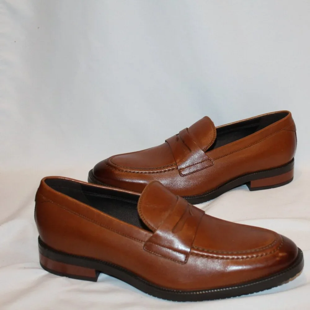 NEW COLE‎ HAAN MEN'S MODERN CLASSICS PENNY LOAFER BRITISH TAN SZ 8